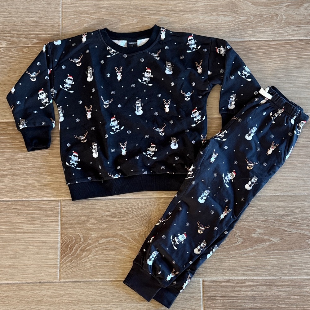 Little Bipsy Holiday Sweatshirt & Jogger